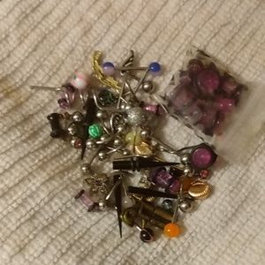 Tons of piercing jewelry